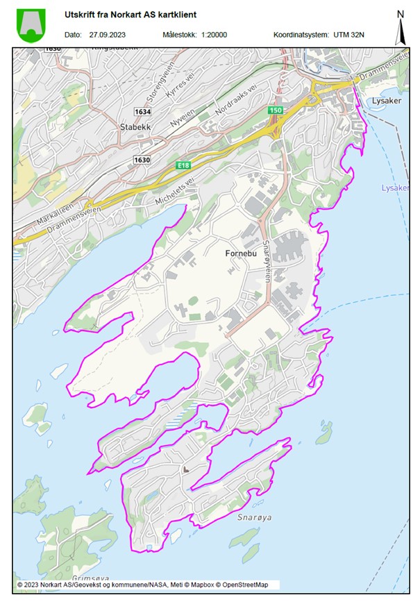 Kart - Område for naturkartlegging i sjø