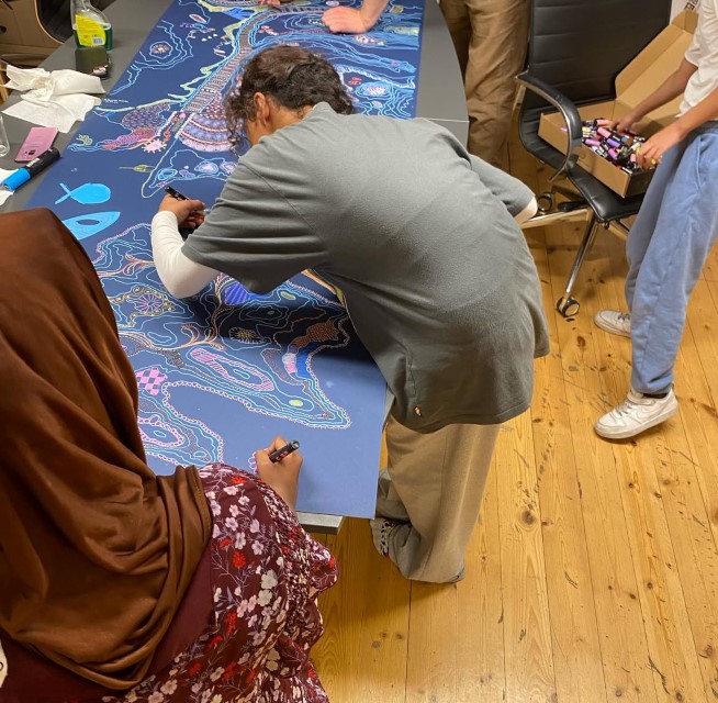 Ungdom tegner fremtidens fossiler