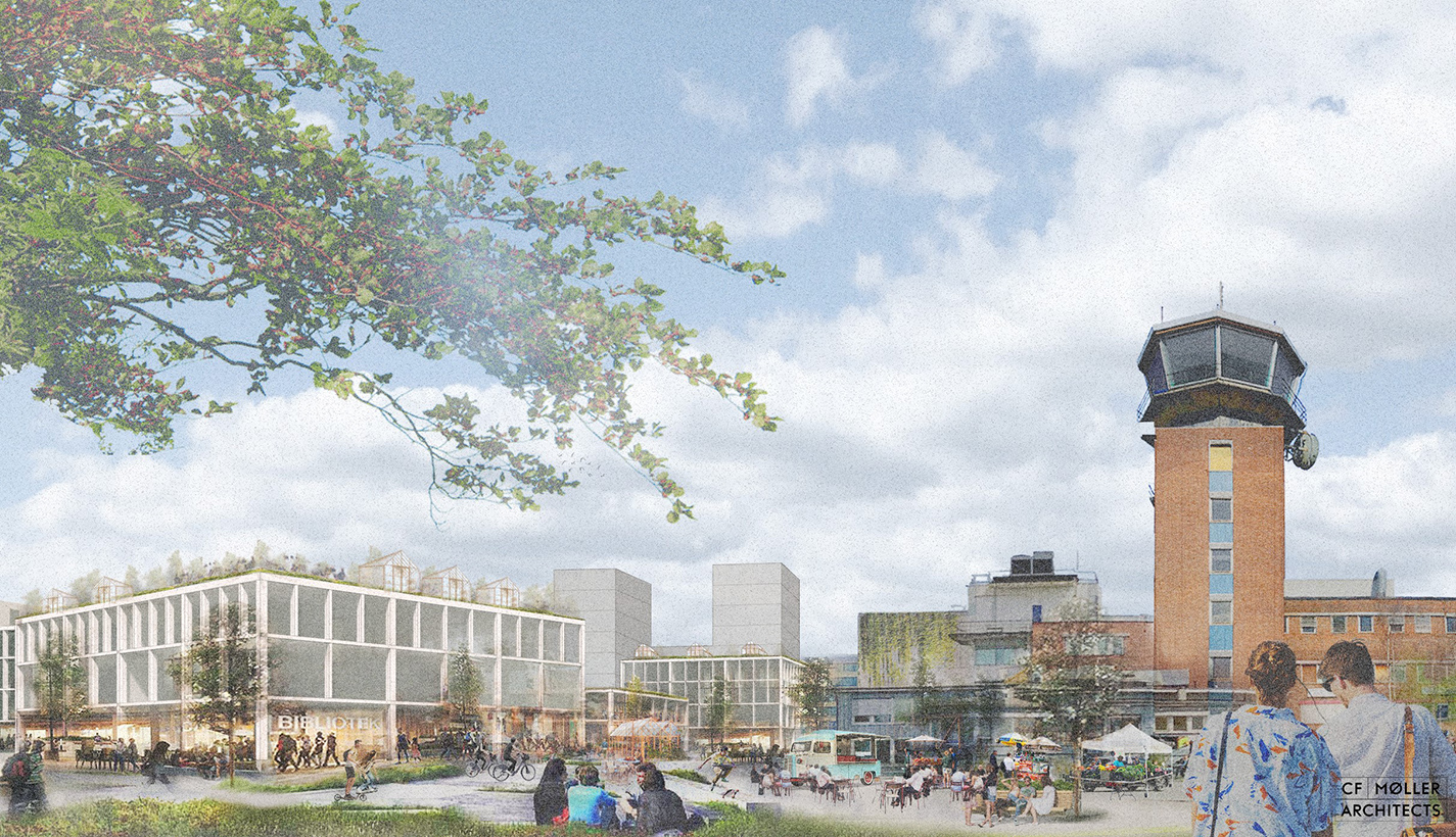 Foreløpig illustrasjon C.F. Møller Arkitekter – konsept under utvikling