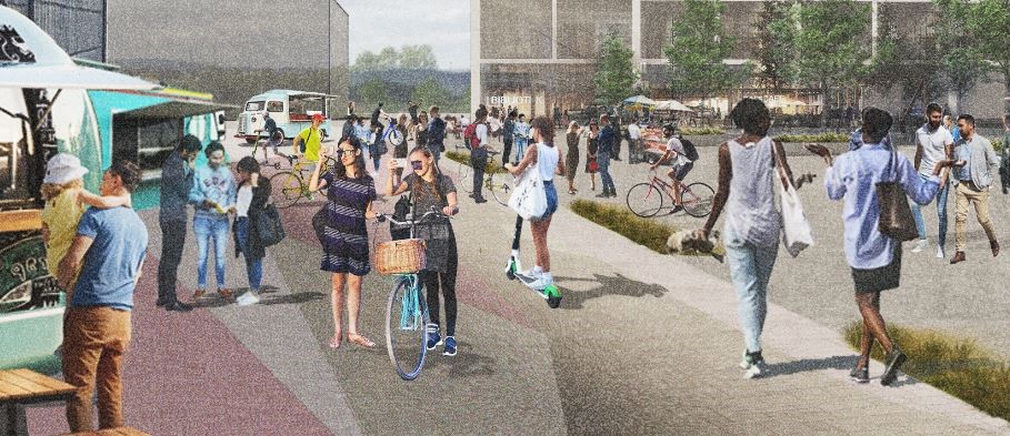 Foreløpig illustrasjon C.F. Møller Arkitekter – konsept under utvikling