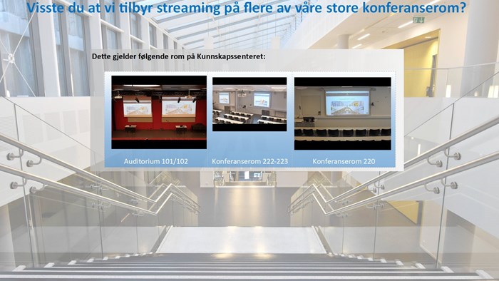 Informasjon om streamingtilbud Kunnskapssenteret
