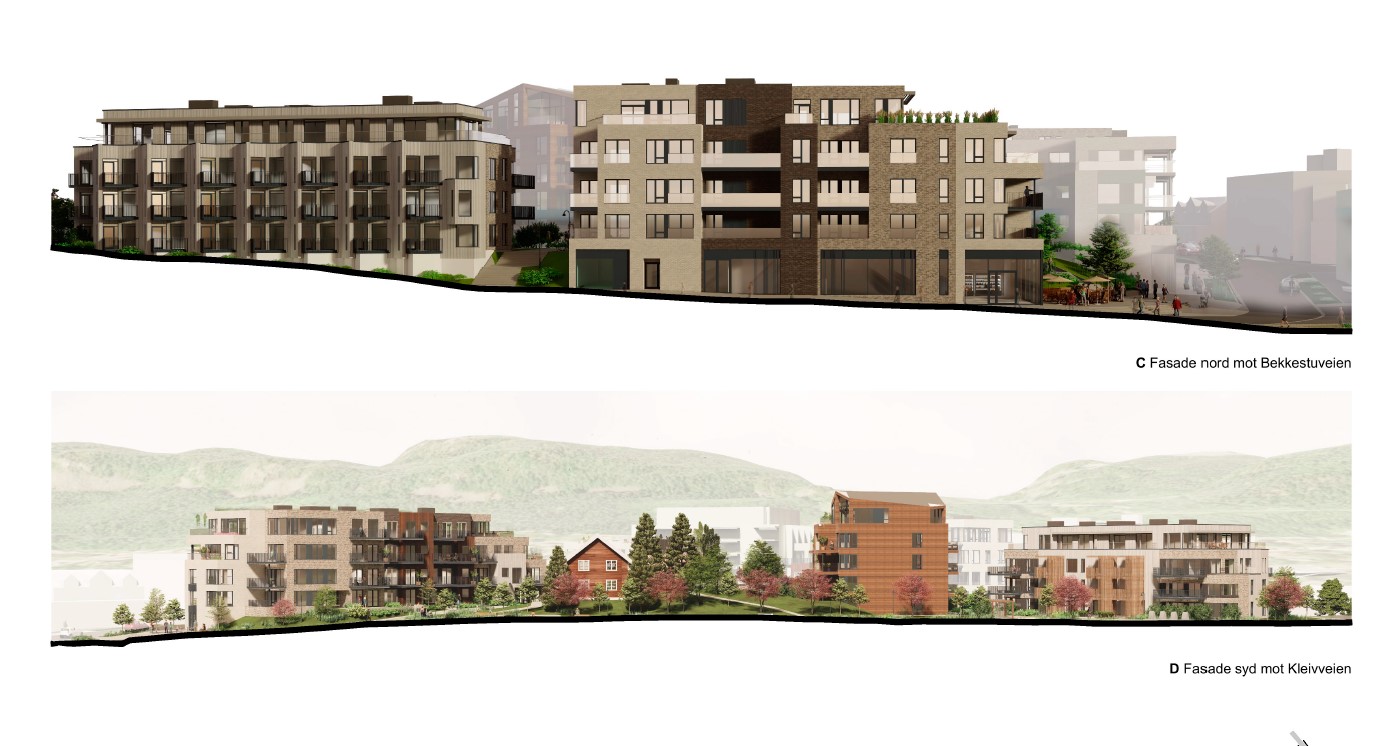Kleivveien fasader C og D