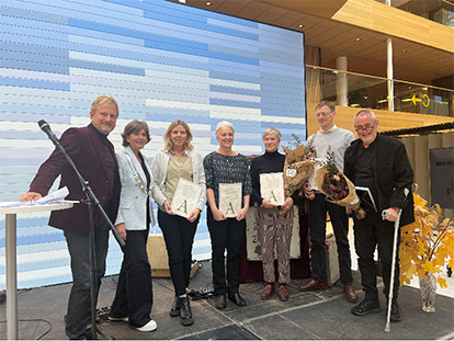 Bilde fra prisutdelingen av arkitekturprisen 2023